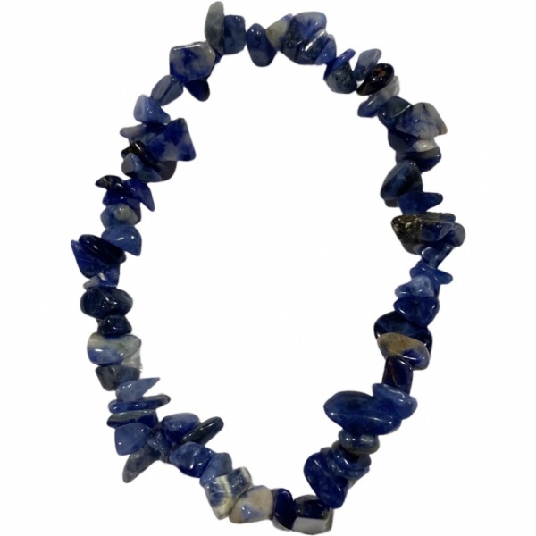 Sodalite  - Crystal Chip Bracelet